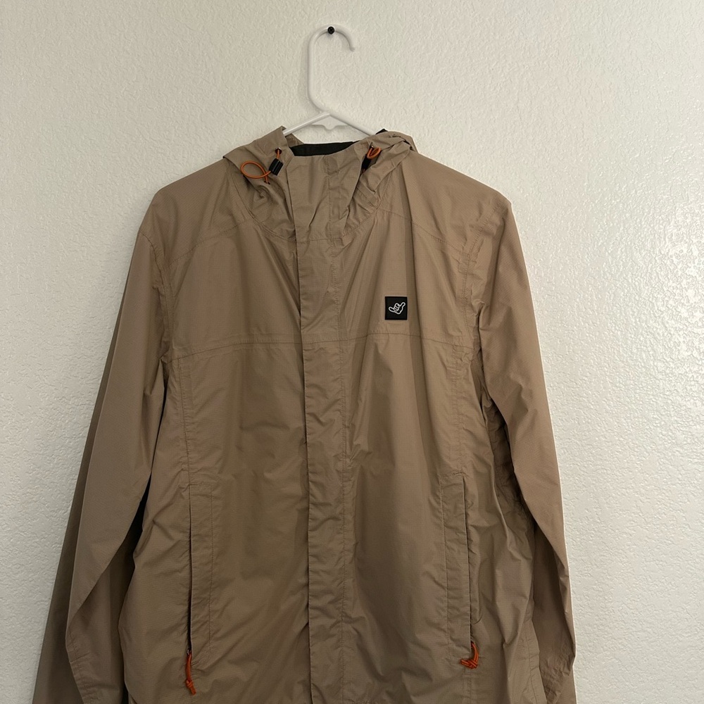 Dutch Bros Men's Tan Hooded Jacket